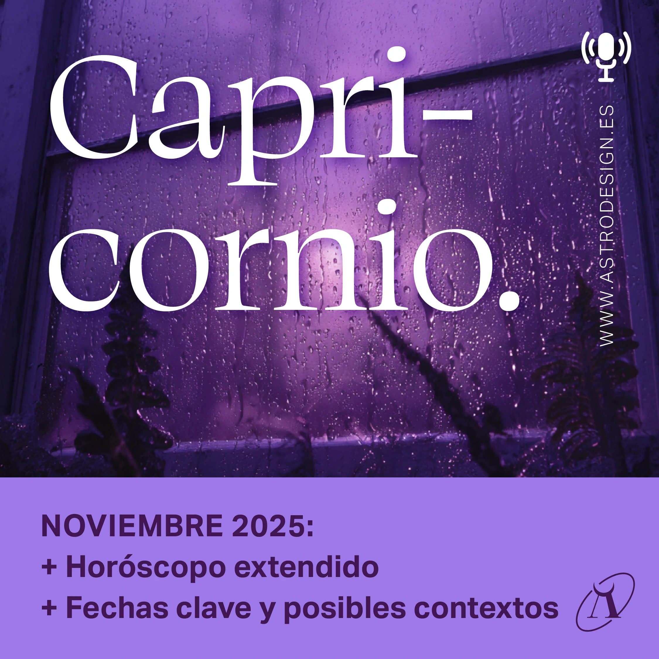 CAPRICORNIO ♑️ Noviembre 2025 Horóscopo Extendido